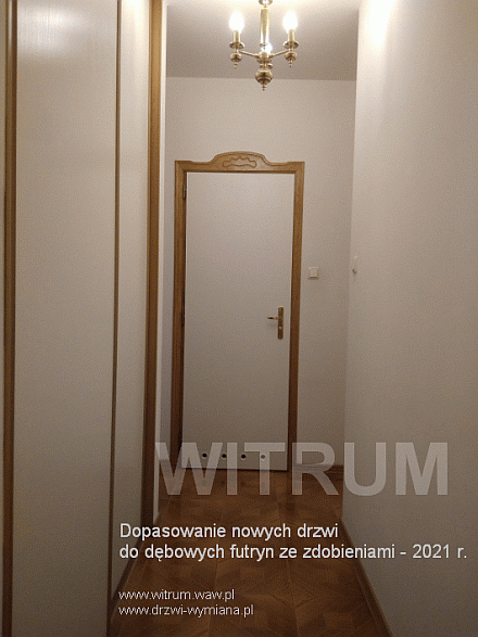 drzwi dopasowane do futryn drewnianych dębowych
